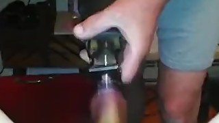 Old guy fucks fat wife with drill machine dildo!!!