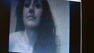 Milf girlfriend teasing on webcam