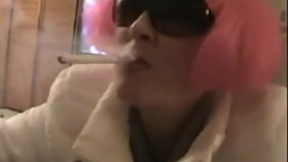 wife smoking saratoga 120s and cock