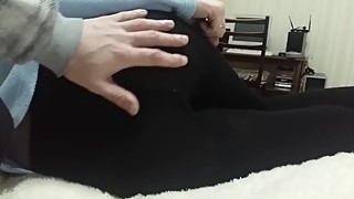 wife ass in nylon